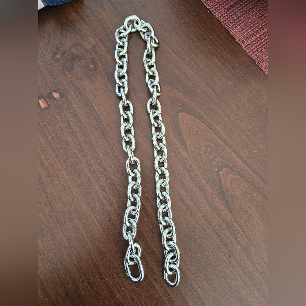 Clare V. Silver Link Chain Strap